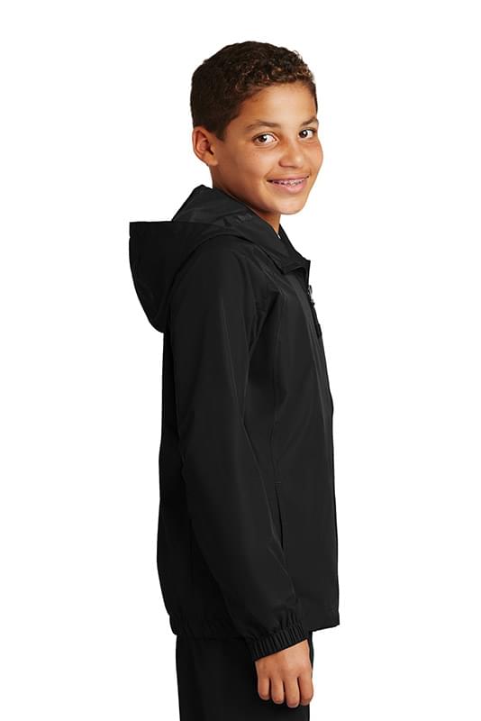 Sport-Tek ® Youth Hooded Raglan Jacket. YST73 Sport-Tek ® Youth Hooded Raglan Jacket. YST73