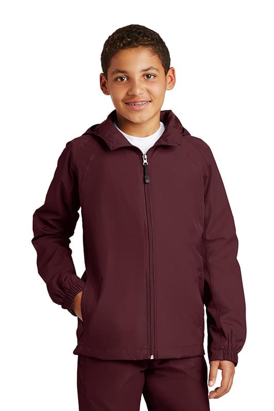 Sport-Tek ® Youth Hooded Raglan Jacket. YST73