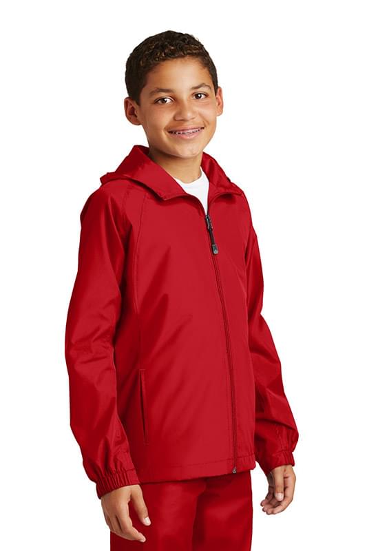 Sport-Tek&#174; Youth Hooded Raglan Jacket