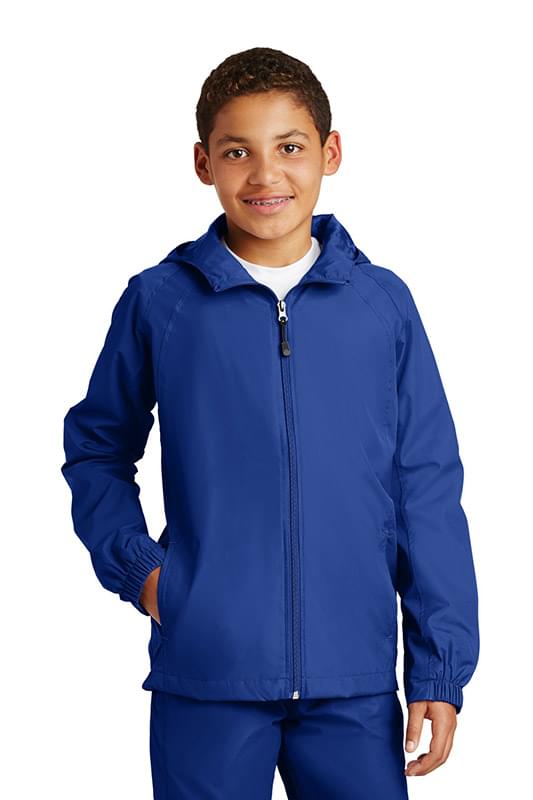 Sport-Tek&#174; Youth Hooded Raglan Jacket