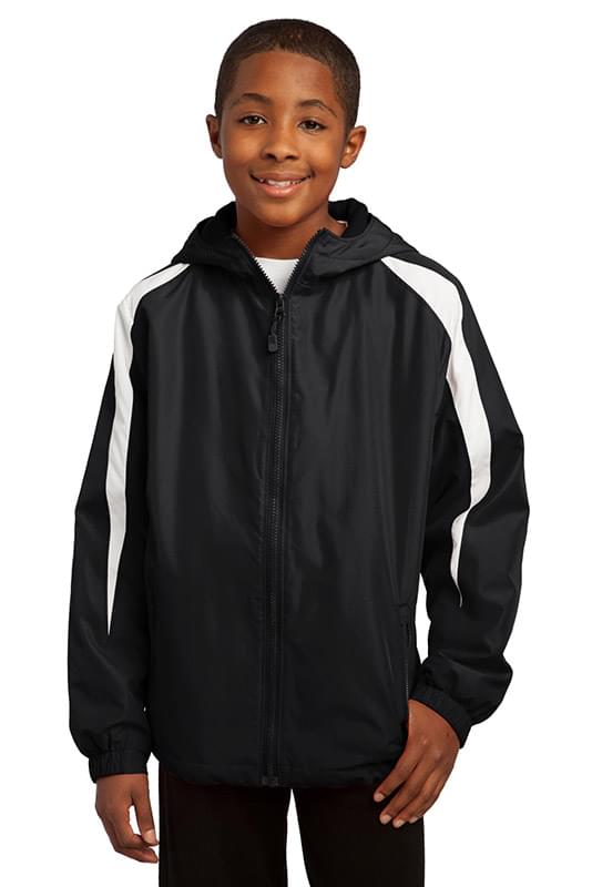 Sport-Tek &#174;  Youth Fleece-Lined Colorblock Jacket. YST81