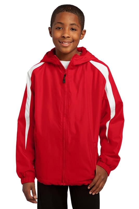 Sport-Tek &#174;  Youth Fleece-Lined Colorblock Jacket. YST81