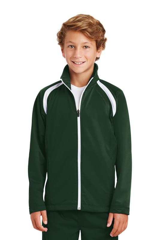 Sport-Tek ® Youth Tricot Track Jacket. YST90