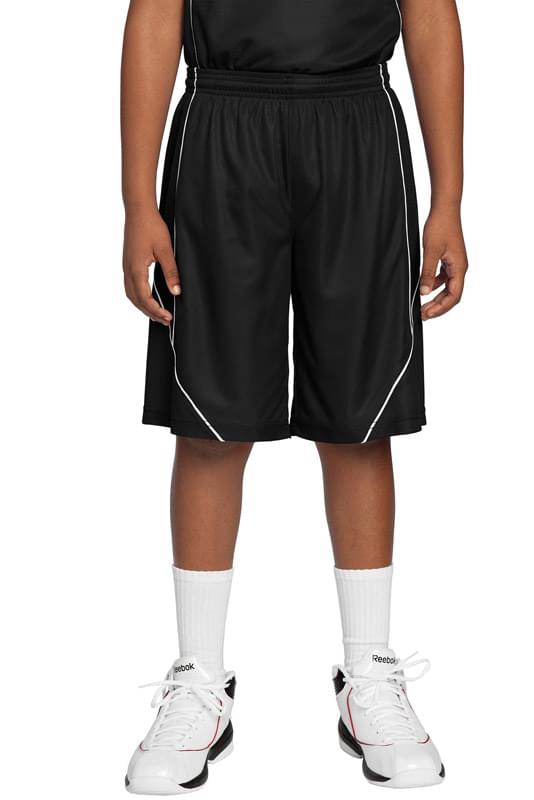 Sport-Tek &#174;  Youth PosiCharge &#174;  Mesh Reversible Spliced Short. YT565