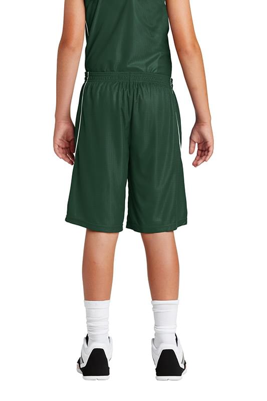 Sport-Tek ® Youth PosiCharge ® Mesh Reversible Spliced Short. YT565 Sport-Tek ® Youth PosiCharge ® Mesh Reversible Spliced Short. YT565