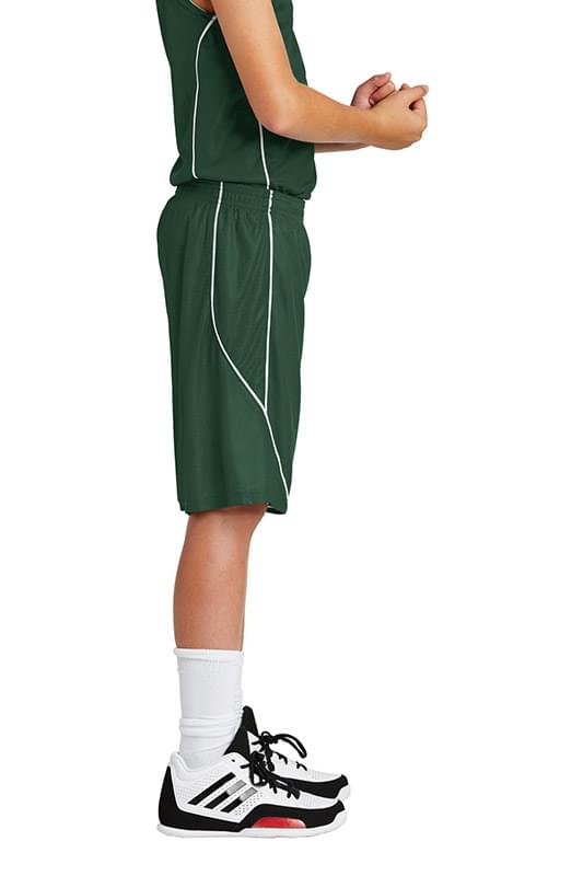 Sport-Tek ® Youth PosiCharge ® Mesh Reversible Spliced Short. YT565 Sport-Tek ® Youth PosiCharge ® Mesh Reversible Spliced Short. YT565