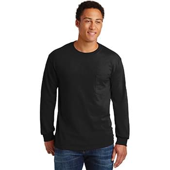 Gildan ®  - Ultra Cotton ®  100% Cotton Long Sleeve T-Shirt with Pocket.  2410