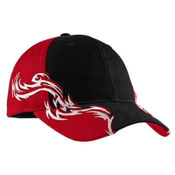 Port Authority &#174;  Colorblock Racing Cap with Flames.  C859