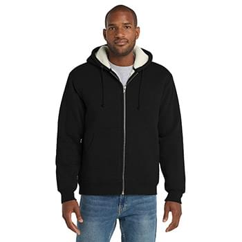 CornerStone ®  Heavyweight Sherpa-Lined Hooded Fleece Jacket. CS625
