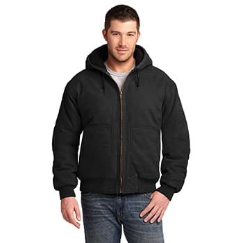 CornerStone&#174; Washed Duck Cloth Insulated Hooded Work Jacket