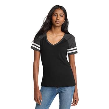 District  &#174;  Women's Game V-Neck Tee. DM476