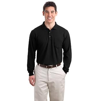 Port Authority &#174;  Long Sleeve Silk Touch&#153; Polo with Pocket.  K500LSP