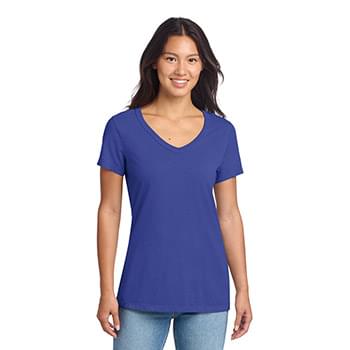 Port & Co   Women's Beach Wash ®  Garment-Dyed V-Neck Tee LPC099V