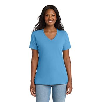 Port & Co &#153;  Women's Core Cotton V-Neck Tee. LPC54V