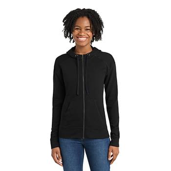 Sport-Tek  ®  Women's PosiCharge  ®  Tri-Blend Wicking Fleece Full-Zip Hooded Jacket LST293