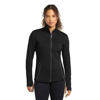 Sport-Tek ®  Women's Sport-Wick ®  Stretch Contrast Full-Zip Jacket.  LST853