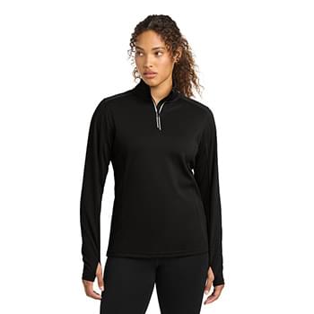Sport-Tek &#174;  Women's Sport-Wick &#174;  Textured 1/4-Zip Pullover.  LST860