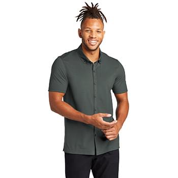 MERCER+METTLE ™  Stretch Pique Full-Button Polo MM1006