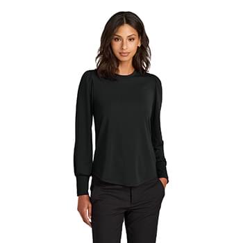 Mercer+Mettle &#174;  Women's Stretch Jersey Long Sleeve Blouson Top MM1019