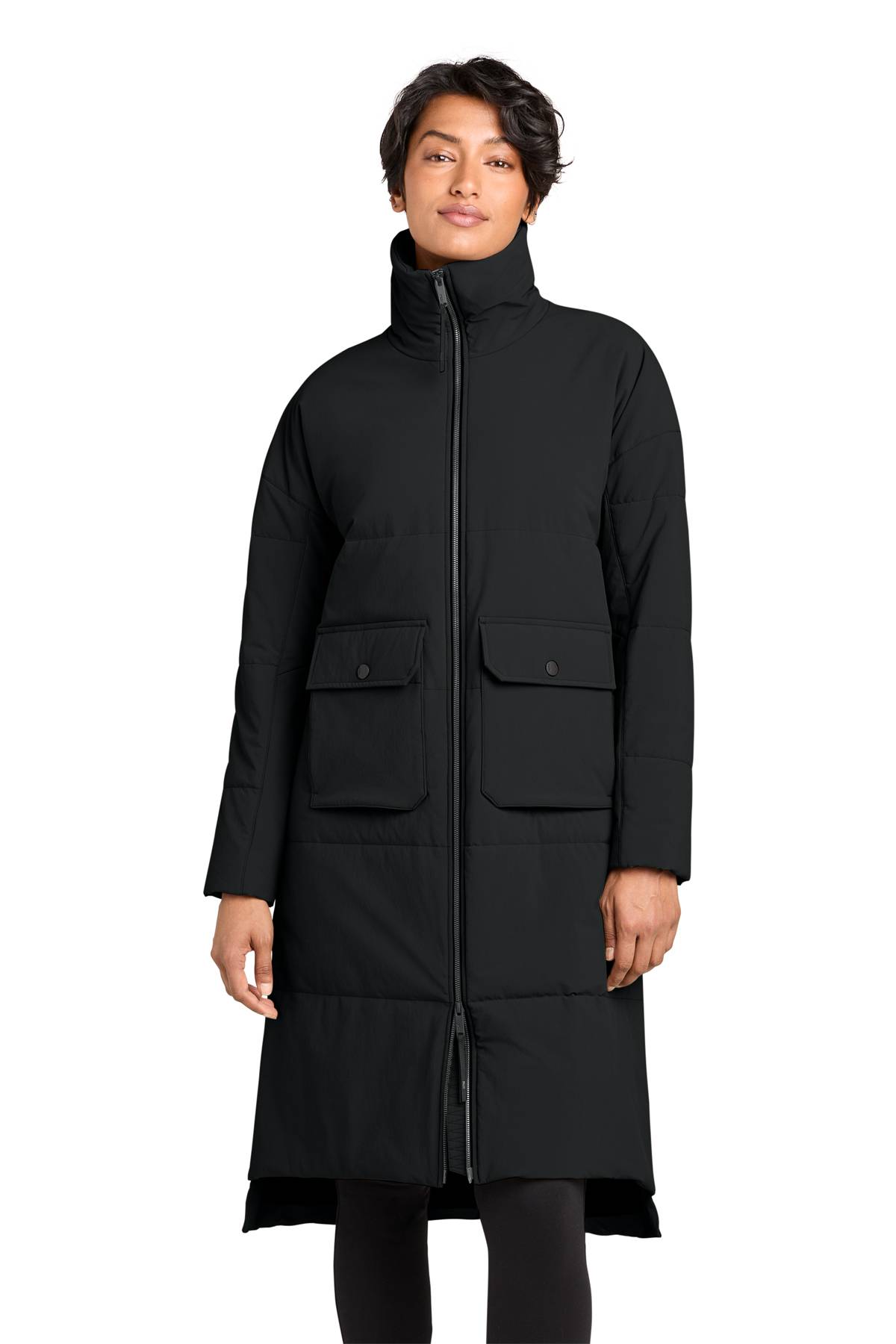 MiiR ®  Women's Sashiko Stretch Puffy Long Jacket MRAW445