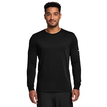 Nike Dri-FIT Cotton/Poly Long Sleeve Tee. NKBQ5230