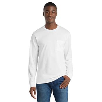 Port & Co &#153;  Tall Long Sleeve Essential Pocket Tee. PC61LSPT