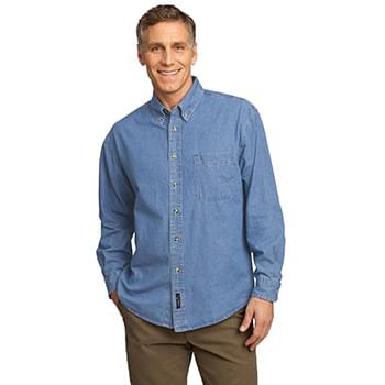 Port & Company &#174;  - Long Sleeve Value Denim Shirt. SP10