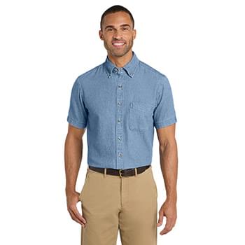 Port & Co   Short Sleeve Value Denim Shirt. SP11