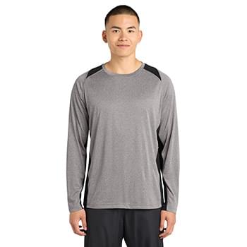 Sport-Tek &#174;  Long Sleeve Heather Colorblock Contender &#153;  Tee. ST361LS