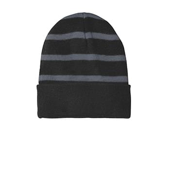 Sport-Tek &#174;  Striped Beanie with Solid Band. STC31