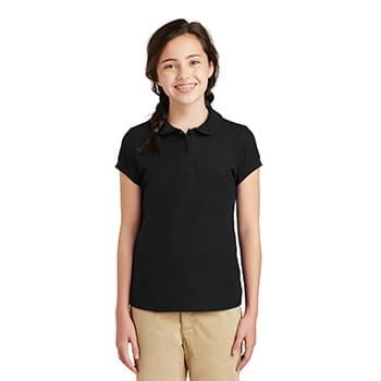 Port Authority&#174; Girls Silk Touch&#153; Peter Pan Collar Polo