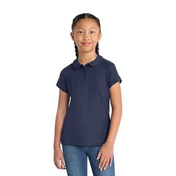 Port Authority ®  Girls Silk Touch   Peter Pan Collar Polo. YG503