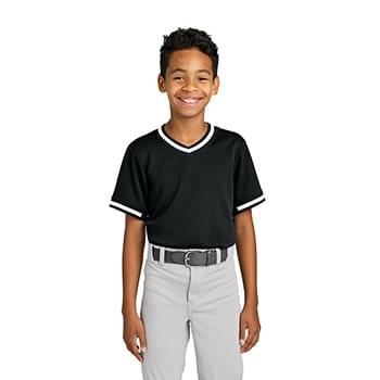 Sport-Tek ®  Youth Tough Mesh V-Neck Baseball Jersey YST221